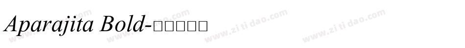 Aparajita Bold字体转换